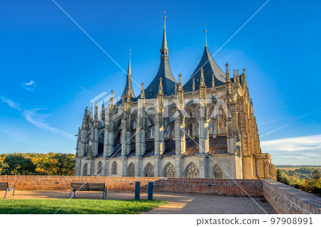 Famous Saint Barbara's Cathedral, Kutna Hora, Czech Republic 97908991