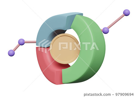 3D charts and graph with coin, analysis business financial data, Online marketing isolated. business strategy minimal concept, 3d render illustration 3D charts and graph with coin, analysis business financial data, Online marketing isolated. business strategy minimal concept, 3d render illustration 97909694
