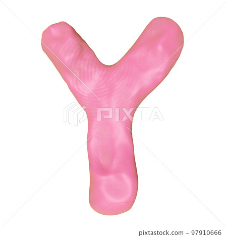 Y letter logo design from plasticine isolated on white background. pink Y clay toy icon template elements concept, 3d illustration render, clipping path Y letter logo design from plasticine isolated on white background. pink Y clay toy icon template elements concept, 3d illustration render, clipping path 97910666