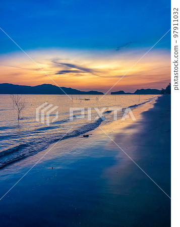 Pak Bara Beach in Satun, Thailand 97911032