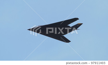 US Air Force F-117 Nighthawk level flight 97911403