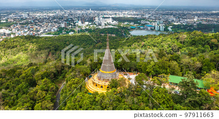 Phra Maha Chedi Tripob Trimongkol steel pagoda in Hat Yai, Songkhla, Thailand Phra Maha Chedi Tripob Trimongkol steel pagoda in Hat Yai, Songkhla, Thailand 97911663