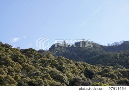 Gifu castle on the mountain Gifu castle on the mountain 97911664
