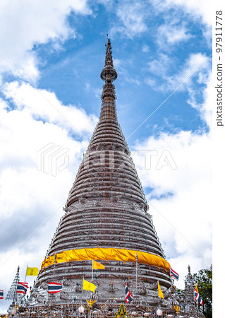 Phra Maha Chedi Tripob Trimongkol steel pagoda in Hat Yai, Songkhla, Thailand Phra Maha Chedi Tripob Trimongkol steel pagoda in Hat Yai, Songkhla, Thailand 97911778