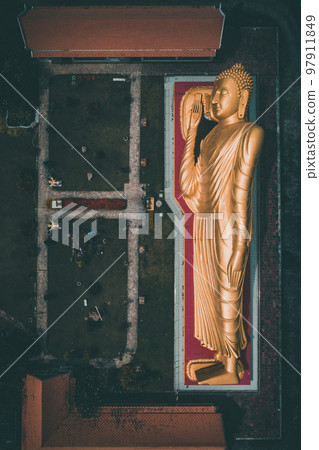 Wat Laem Pho temple with reclining golden Buddha in Songkhla, Thailand 97911849