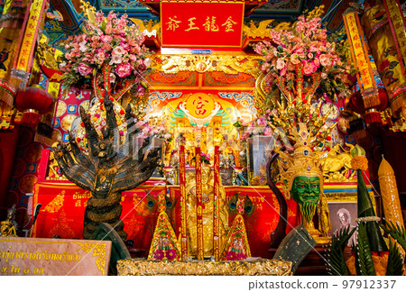 Chao Pho Nakharat Shrine or Chao Por Nakarat Chansen chinese temple in Nakhon Sawan, Thailand Chao Pho Nakharat Shrine or Chao Por Nakarat Chansen chinese temple in Nakhon Sawan, Thailand 97912337