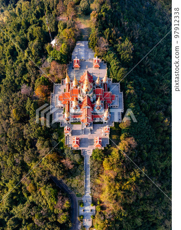 Phra Mahathat Chedi Phakdee Prakat temple in Prachuap Khiri Khan, Thailand 97912338
