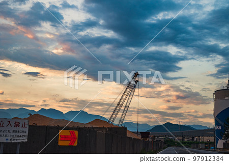 Himekawa Port at Dawn [Summer] 97912384