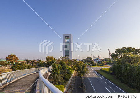 Morning at Yokkaichi Port Building and Kasumigaura Minato Ryokuchi Park 97912476