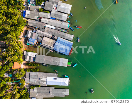 Aerial view of Koh Phitak or Phithak island in Chumphon, Thailand Aerial view of Koh Phitak or Phithak island in Chumphon, Thailand 97912870
