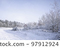Winter scenery on a bright day in December Winter scenery on a bright day in December 97912924