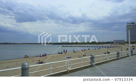 Famous Travemunde Beach at the Baltic sea Famous Travemunde Beach at the Baltic sea 97913334