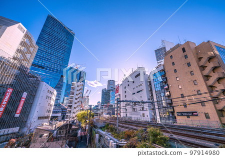 日本東京城市景觀 澀谷站景觀、澀谷爭奪廣場、櫻岡重建、非北橫丁 97914980