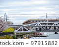 Tobu limited express "Kegon" crossing the Sumida River 97915882
