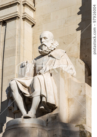 Monument to Miguel de Cervantes - Plaza de Espana Madrid Spain 97916004
