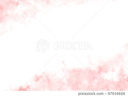 Fluffy pastel pink watercolor style frame material Fluffy pastel pink watercolor style frame material 97916684