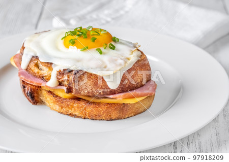 Croque madame sandwich 97918209