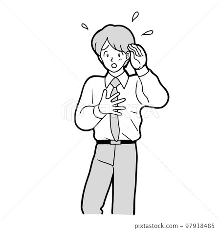 A man who is having trouble hearing A man who is having trouble hearing 97918485