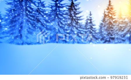 Winter background snow scenery landscape Winter background snow scenery landscape 97919231