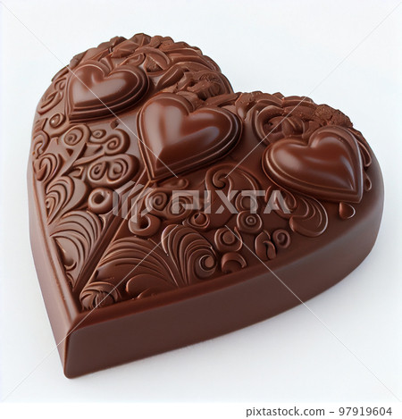 Close up shot of Chocolate for Valentine's Day background with copy space. Gift ideas for Valentine. Close up shot of Chocolate for Valentine's Day background with copy space. Gift ideas for Valentine. 97919604