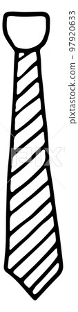 Necktie icon. Male fashion accessory. Clothing style Necktie icon. Male fashion accessory. Clothing style 97920633
