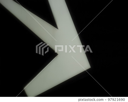 Arrow lighting. White line. Illustration-style photo. Arrow lighting. White line. Illustration-style photo. 97921690