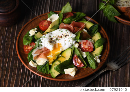 Eggs Benedict (Poached) for breakfast 97921940