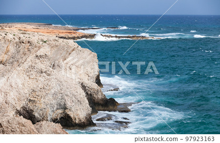 Rocks and sea water. Ayia Napa, Cyprus 97923163