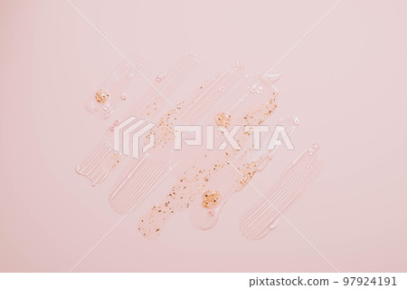 Drops smears of various cosmetic products, Cosmetic texture, cream mask, gel, lubricant, hyaluron Drops smears of various cosmetic products, Cosmetic texture, cream mask, gel, lubricant, hyaluron 97924191