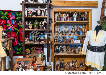 An Old Traditional And Folkcloic Room In Bucovina Romania 97924259