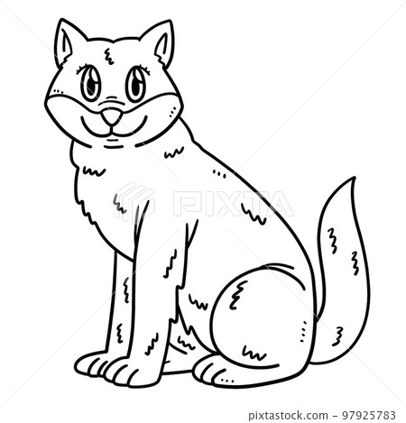 Mother Dog Isolated Coloring Page for Kids Mother Dog Isolated Coloring Page for Kids 97925783
