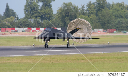 US Air Force F-117 Nighthawk landing US Air Force F-117 Nighthawk landing 97926487