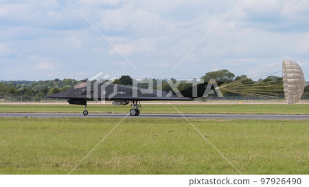 US Air Force F-117 Nighthawk landing US Air Force F-117 Nighthawk landing 97926490