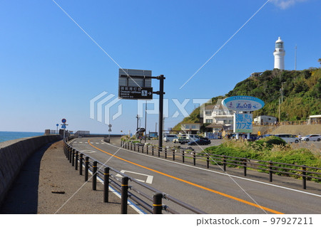 Omaezaki Lighthouse and Shizuoka Prefectural Route 357 Sakura Omaezaki Port Line 97927211