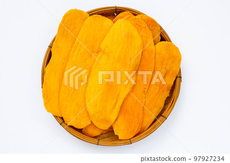 Dried mango on white background 97927234