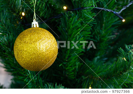 Christmas ball tree decoration, Christmas background Christmas ball tree decoration, Christmas background 97927366