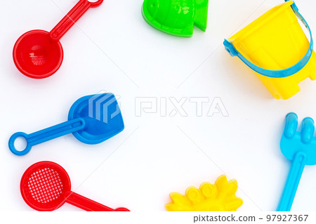 Plastic toys, shovels with bucket Plastic toys, shovels with bucket 97927367