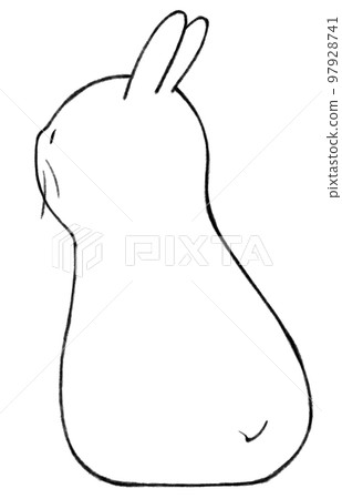 兔子的後方外觀 兔子的後方外觀 97928741