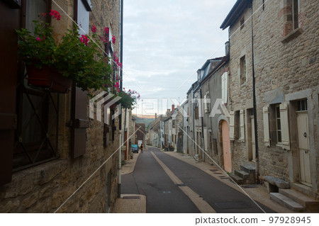 Cityscape of French town Bligny-sur-Ouche Cityscape of French town Bligny-sur-Ouche 97928945