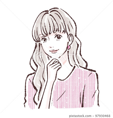 Female illustration material 97930468