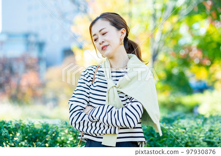 woman with depressed expression 97930876