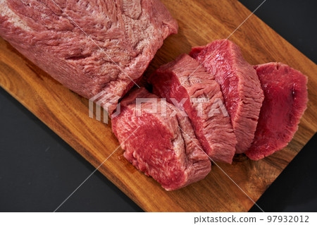 thick sliced raw beef tongue thick sliced raw beef tongue 97932012