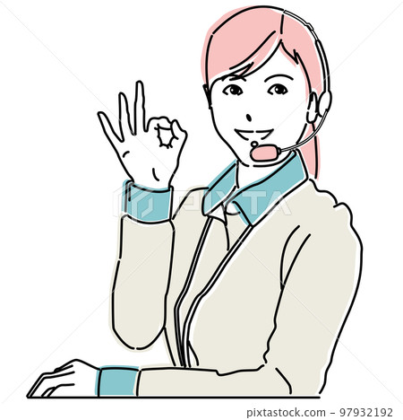 一個活潑的職業女性給予 OK 97932192