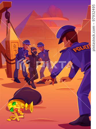 Police arrest tomb robber with sack of treasures Police arrest tomb robber with sack of treasures 97932495