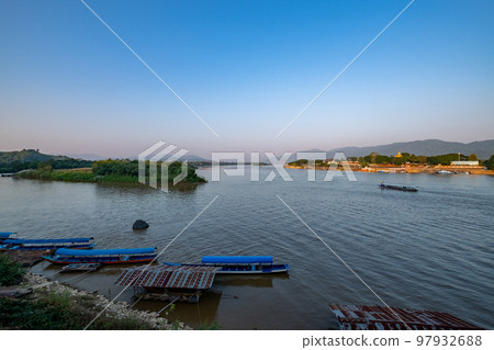 Golden Triangle_Thailand-Laos-Myanmar border Chiang Rai, Kingdom of Thailand 97932688