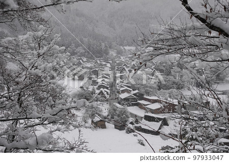 風景照片,岐阜縣,白川村,白川鄉,合掌造風格,遠景 風景照片,岐阜縣,白川村,白川鄉,合掌造風格,遠景 97933047