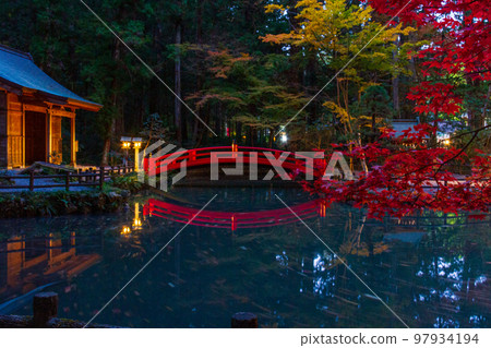 Ichinomiya, Mori-machi, Shuchi-gun, Shizuoka Prefecture Okuni Shrine and the surrounding scenery 97934194