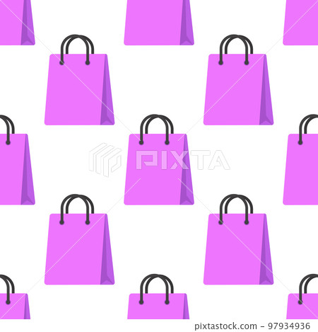 Shopping bag seamless texture background 97934936