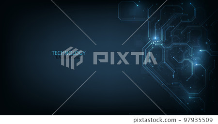 Technology digital futuristic background concept. 97935509