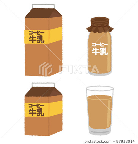 coffee milk illustration coffee milk illustration 97938014
